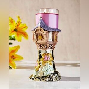 Disney Princess Bath And Body Works NWT Rapunzel Pedestal 3 Wick Candle Holder